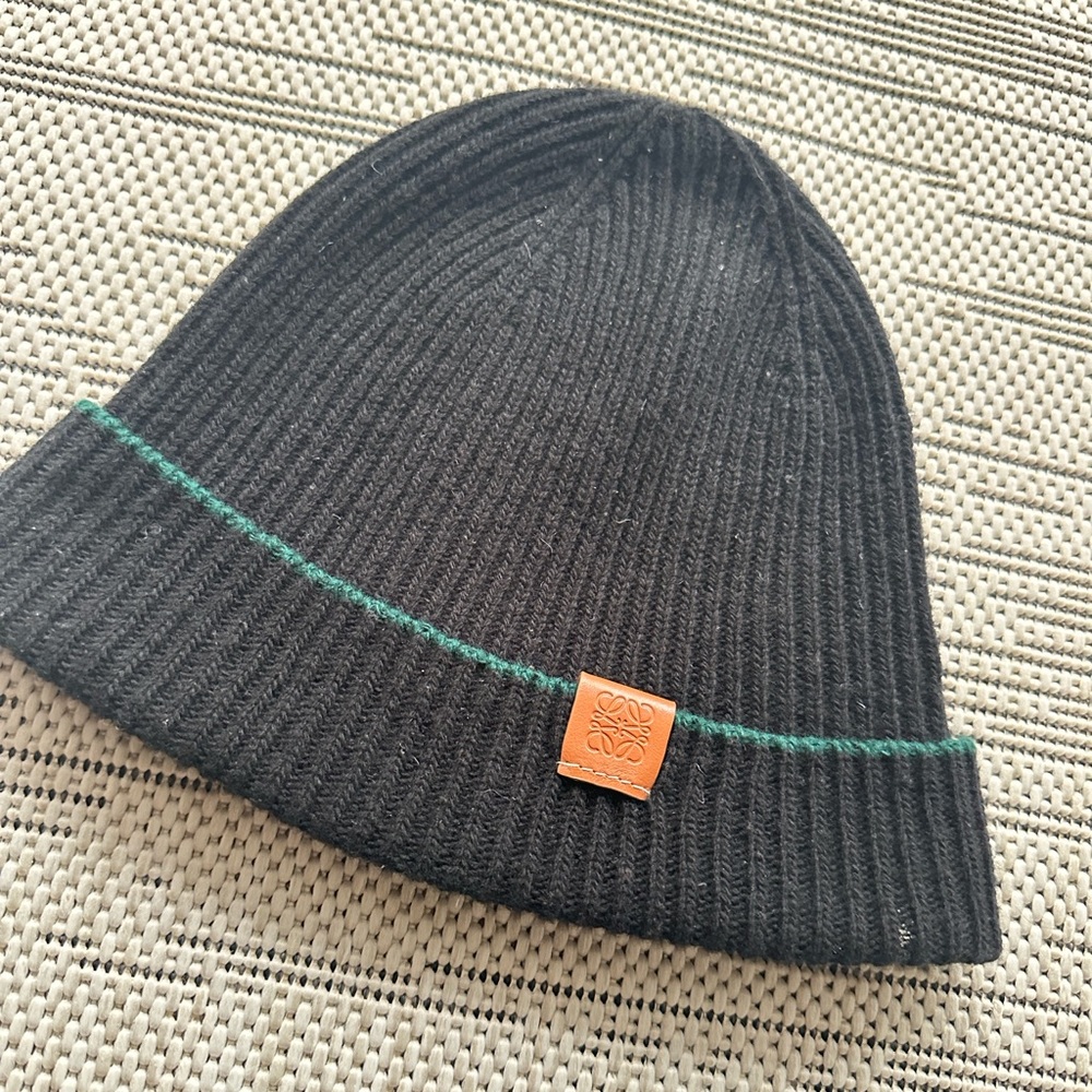 Loewe Black wool beanie